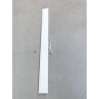 Plafonnier suspendu lineaire ovale LED 36W froid 6000K 3150lm sur socle 1200x98x34mm 230V IP40 CL9834