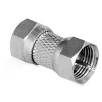 Adaptateur connectique Type F mâle-mâle droit pour cable antenne coaxial et réception TV / Satellite VISIOSAT 0144248