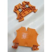 Bloc de jonction de test sectionnable orange pour fil souple 2.5mm² 2 contacts WTR 2.5 OR WEIDMULLER 1878530000