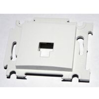 Support Connecteur Prise RJ45 Hager WS202 SYSTO - Blanc - Pour Plastron Moteur