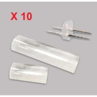 Ensemble de 10 kits de jonction (055193) pour raccordement de 2 cordons lumineux 230V INT/EXT CHROMEX 201300