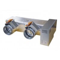 Atlantic Fujitsu – Plénum de régulation 2 registres motorisés Ø 160mm – Système Zone Control pour climatisation gainable – Dimensions 850x495x260mm
