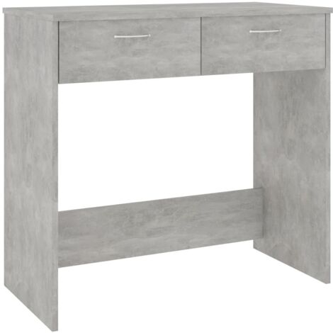 Mesa escritorio puesto de trabajo mueble ordenador estudio 80 x 40 x 75 cm madera contrachapada gris 020023846 (1/4)