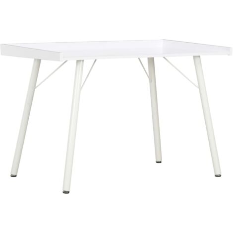 Mesa escritorio puesto de trabajo mueble ordenador estudio 90 x 50 x 79 cm blanco 020023530 (1/5)