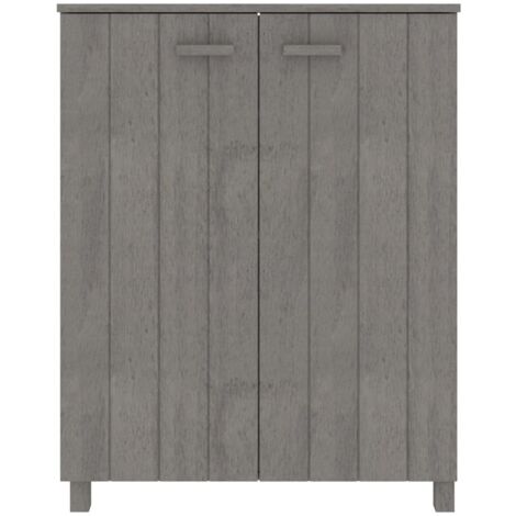 Banco Zapatero Con Organizador 80x30x45 Cm - Madera, Color Gris Sonoma | Para Entrada O Pasillo