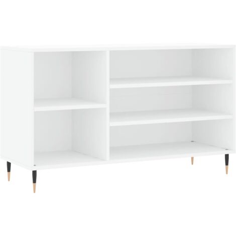 Zapatero zapatero mueble de almacenaje entrada pasillo salón 102 x 36 x 60 cm madera contrachapada blanca 020021427 (1/5)