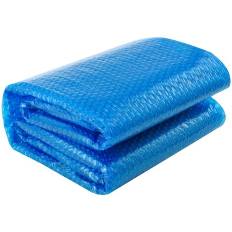 Cobertor solar para piscina de burbujas de polietileno 300 x 200 cm azul 030006683