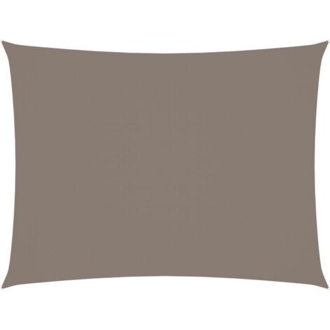 Toldo vela parasol rectangular tela Oxford 6 x 8 m taupe 020009745 (1/5)