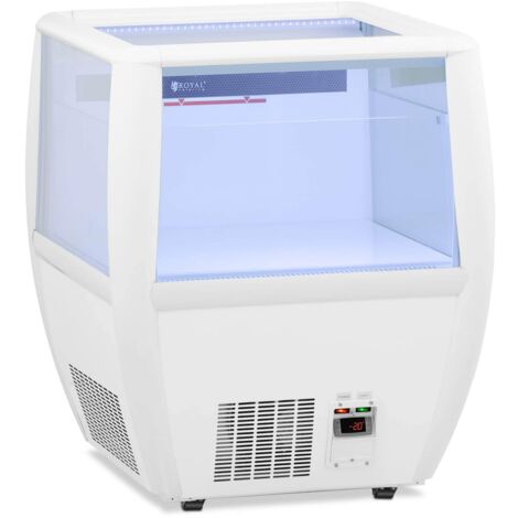 Contenedor refrigerado vitrina refrigerada horizontal isla de autoservicio mostrador abierto (volumen: 85 litros, temperatura: -2 - 10°C, potencia: 230 vatios) 140005354