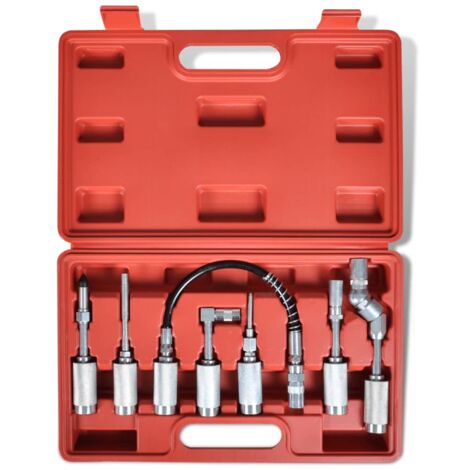Kit adaptador de pistola de engrase de 7 piezas para herramientas de taller de automóviles 020004281 (1/5)
