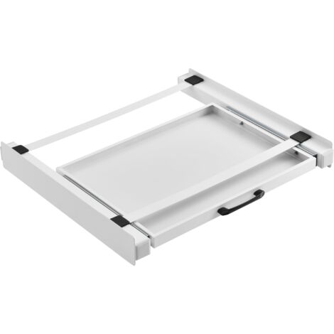 Kit de apilamiento con estante deslizante para lavadora-secadora estándar blanco 030006457 (1/5)