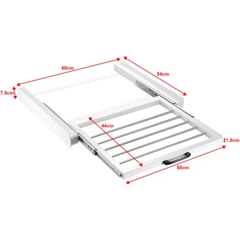 Kit de apilamiento para lavadora secadora estándar de 60 cm con toallero blanco 030006459