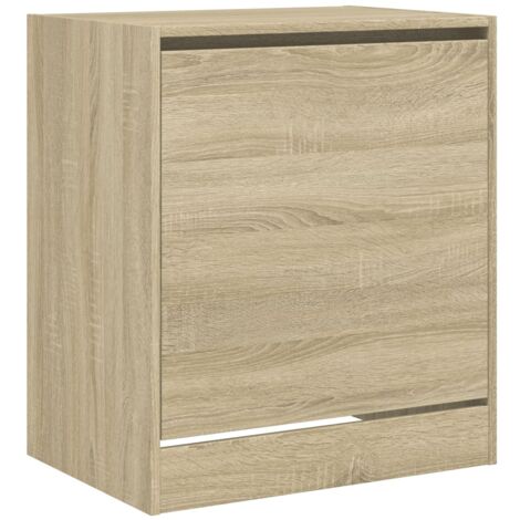 Zapatero zapatero mueble de almacenamiento entrada pasillo salón Sonoma 60 x 42 x 69 cm madera contrachapada marrón 020021720 (1/5)