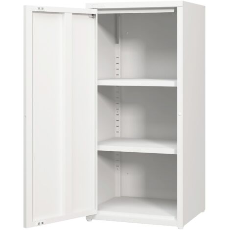 Armoire métallique Burlöv acier 88 x 40 x 35 cm blanc [en.casa