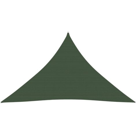 Vela de sombra 160 g/m² 4 x 4 x 5,8 m HDPE verde oscuro 020009433 (1/5)