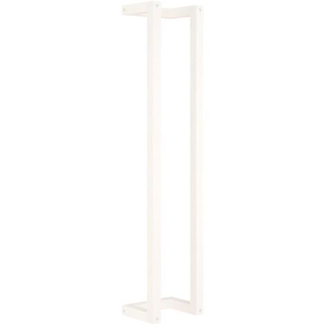 Toallero blanco 23x18x110 cm madera maciza de pino 020005499 (1/4)