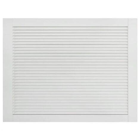 Puerta de lamas de madera maciza de pino blanca 39,5 x 59,4 cm (1/5)