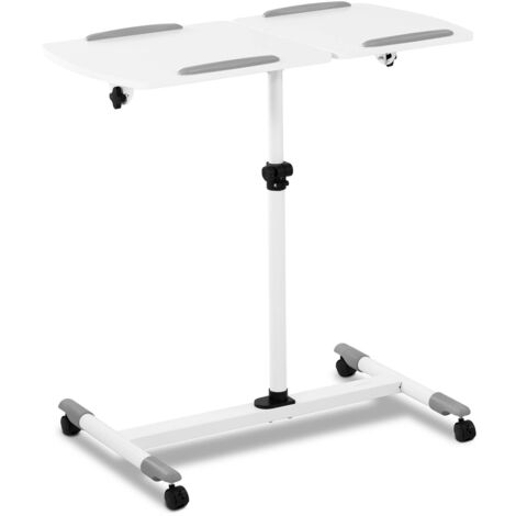 Mesa para ordenador portátil, escritorio de altura regulable, mesa rodante con ruedas 43 x 91 cm altura: 70 - 110 cm 140005975 (1/5)