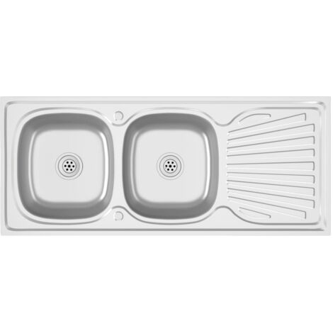 Fregadero Redondo De Barra De Acero Inoxidable, Fregadero De Cocina De Drenaje Duradero Para El Hogar, Con Accesorios De Drenaje (Nano Diamante Negro