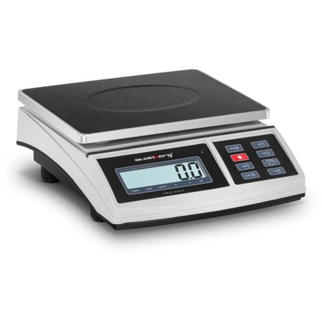 Báscula de mesa de cocina pesa alimentos - 15 kg / 0,5 g - 21 x 27 cm - LCD 140000039 (1/4)