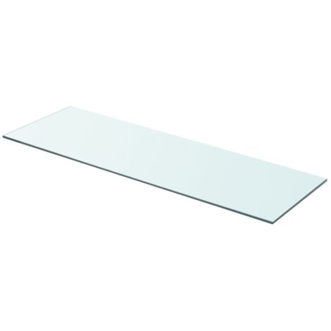 Panel para estantería elegante cristal transparente 80 x 25 cm 2702200/2