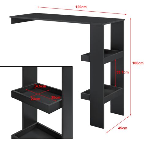 SIT Möbel Mesa Auxiliar 32 Cm | Con Compartimento Abierto | Mango Macizo Marrón | AN 32 X F 32