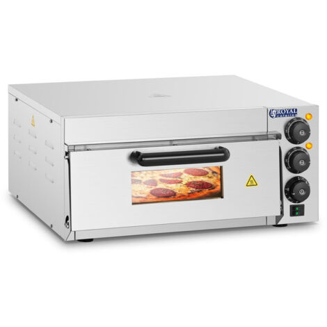 Horno para pizza - 1 cámara de cocción - 2000 W Acero inoxidable Base de piedra 140001734