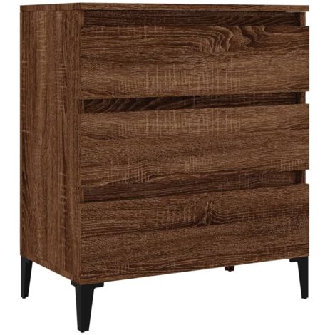 Aparador buffet cómoda mueble mueble de almacenaje organizador cocina salón salón 60 x 35 x 70 cm madera contrachapada marrón 020031295 (1/5)