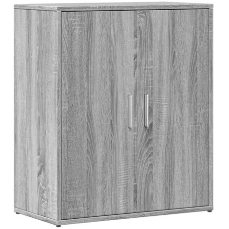 Aparador cómoda cómoda armario unidad de almacenamiento organizador cocina salón salonsonoma 60 x 31 x 70 cm madera contrachapada gris 020036386 (1/5)