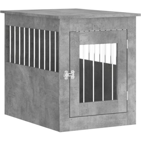 Mueble jaula para perros 55 x 75 x 65 cm gris 020043355