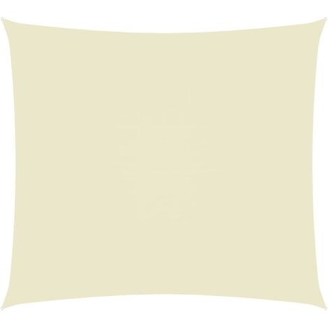 Parasol vela de tela oxford rectangular 5 x 6 m crema 020009717 (1/5)