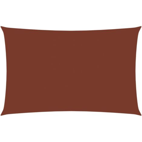 Parasol vela de tela oxford rectangular 5 x 8 m terracota 020009731 (1/5)