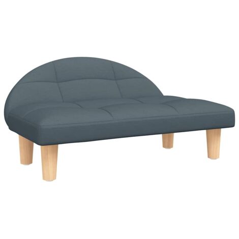 Cama para perros cesta cómodo sofá oscuro 70 x 52 x 30 cm tela gris 020043180