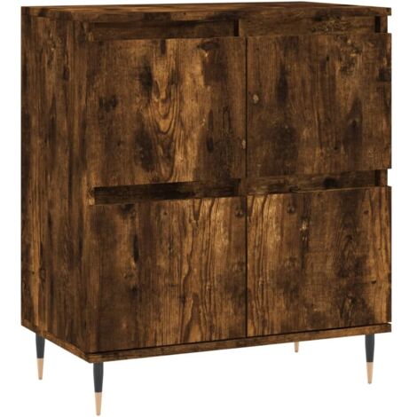Aparador buffet cómoda armario unidad de almacenamiento organizador cocina salón salón 60 x 35 x 70 cm madera contrachapada marrón 020030984 (1/5)