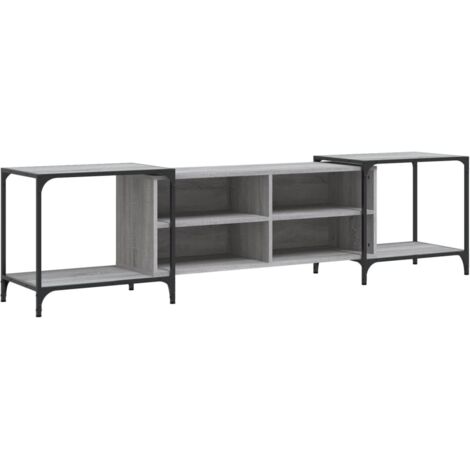 Mueble TV multimedia estantería para televisión buffet para televisión comedor salón dormitorio sonoma 203 x 37 x 50 cm madera contrachapada gris 020028439 (1/5)