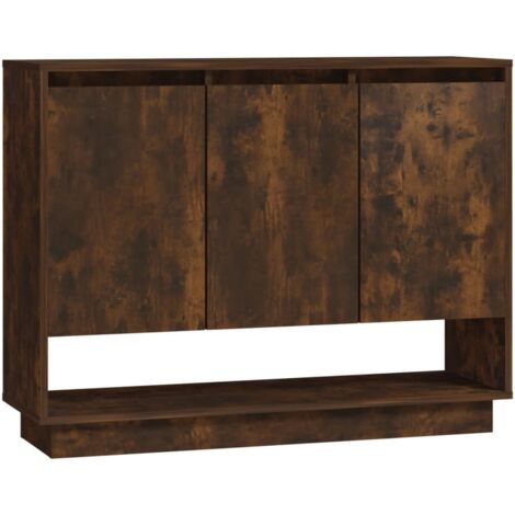 Aparador buffet cómoda mueble mueble de almacenaje organizador cocina salón salón 97 x 31 x 75 cm madera contrachapada marrón 020031136 (1/5)