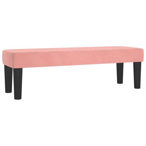 Banco rosa 100 x 30 x 30 cm terciopelo 020010681