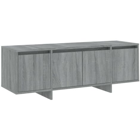 Mueble TV multimedia estantería para televisión buffet para televisión comedor salón dormitorio sonoma 120 x 30 x 40,5 cm madera contrachapada gris 020028376 (1/5)