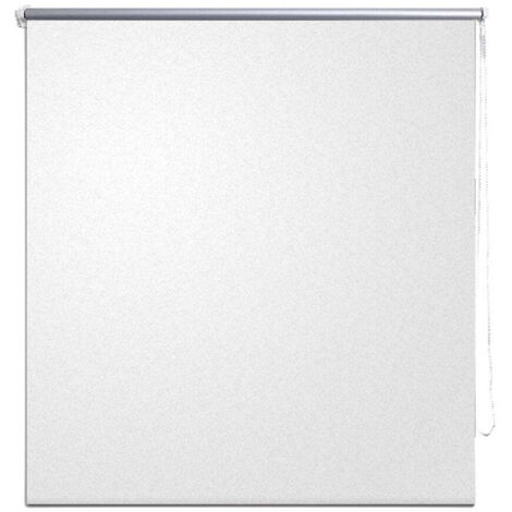 Estor Enrollable Opaco Blanco 120 X 230 Cm Cortina De Ventana Protección Visual Persiana Enrollable 4102054 2497334