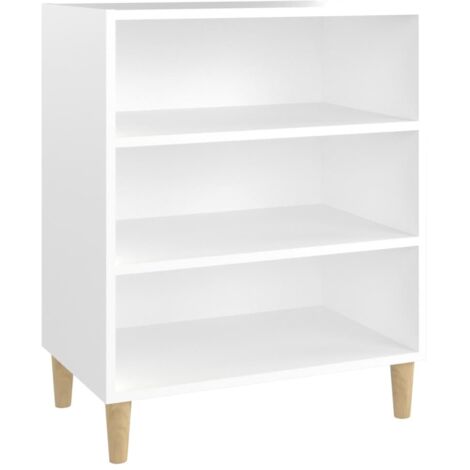 Aparador buffet cómoda armario unidad de almacenamiento organizador cocina salón salón 57 x 35 x 70 cm madera contrachapada blanca 020030322 (1/4)