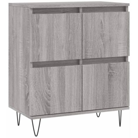 Aparador buffet cómoda armario unidad de almacenamiento organizador cocina salón salonsonoma 60 x 35 x 70 cm madera contrachapada gris 020036404 (1/5)