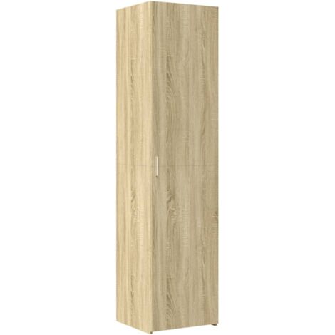 Aparador aparador cómoda armario mueble organizador cocina salón salón alto Sonoma 45 x 42,5 x 185 cm madera contrachapada marrón 020034066 (1/5)