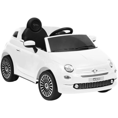 Coche eléctrico para niños fiat 500 blanco 020005277 (1/5)