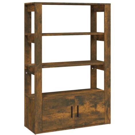 Aparador buffet cómoda mueble mueble de almacenaje organizador cocina salón salón 80 x 30 x 119,5 cm madera contrachapada marrón 020031104 (1/5)