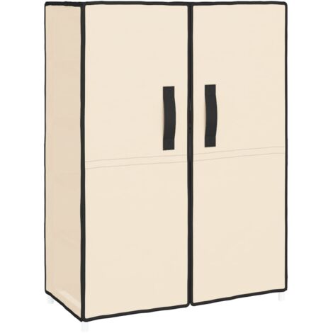 Zapatero zapatero mueble de almacenaje entrada pasillo salón 60 x 28 x 90 cm Tela crema 020021752 (1/5)
