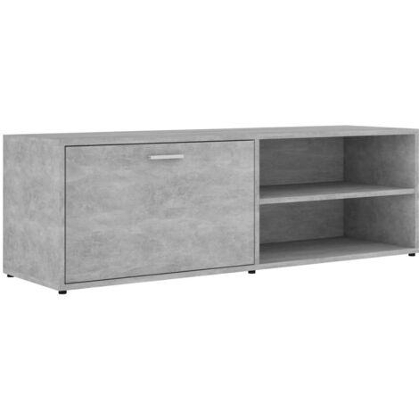 Mueble TV multimedia estantería para televisión buffet para televisión comedor salón dormitorio 120 x 34 x 37 cm madera contrachapada gris 020025857 (1/5)