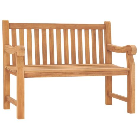 Banco de jardín Muebles de exterior para terraza terraza 114 x 69 x 92 cm madera maciza de teca 020011182 (1/5)