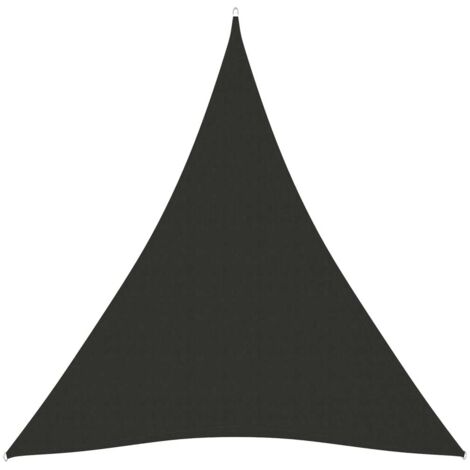 Parasol vela de sombra triangular de tela Oxford 5 x 7 x 7 m antracita 020009934 (1/5)