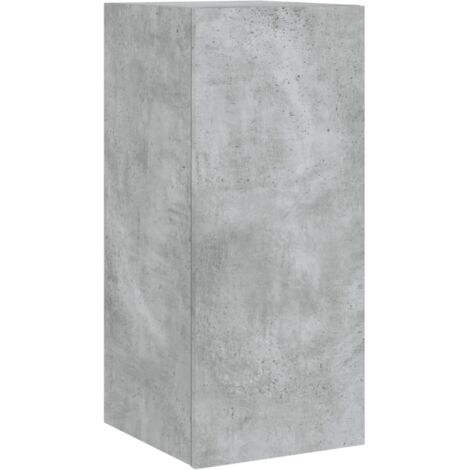 Mueble TV multimedia estantería para televisión buffet para televisión comedor salón dormitorio montado en la pared con luces LED 30,5 x 35 x 70 cm gris 020027875 (1/5)