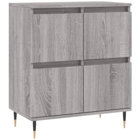 Aparador buffet cómoda armario unidad de almacenamiento organizador cocina salón salonsonoma 60 x 35 x 70 cm madera contrachapada gris 020036394 (1/5)